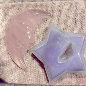 Moon and star crystal set